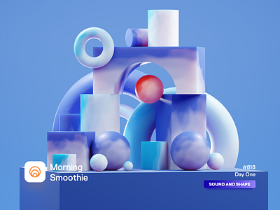 Day One 3d abstract blender blender3d composition diorama illustration isometric isometric illustration