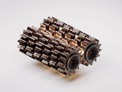 Turning Gears 3d animated animation auto automotive blender blender3d engine gear gears illustration mech mechanical
