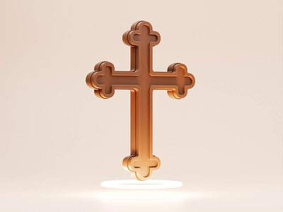 Buffed 3d animated animation blender blender3d church cross crucifix illustration isometric