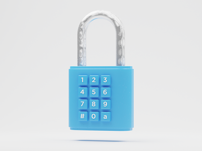 Locked Up 3d blender blender3d icon iconography illustration lock locked padlock