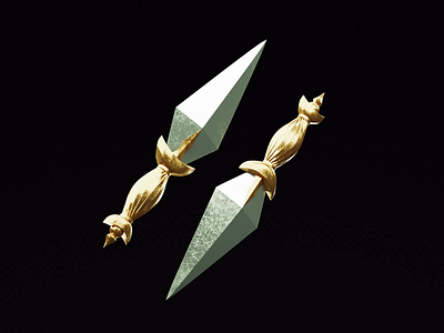 Royal Blood 3d 3d animation animated animation blender blender3d dagger gold illustration isometric metal ornamental royal silver tattoo traditional tattoo