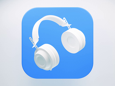 Headphones 3d 3d animation 3d icon airpods animated animated icon animation blender blender3d headphones icon illustration isometric isometric illustration music music player