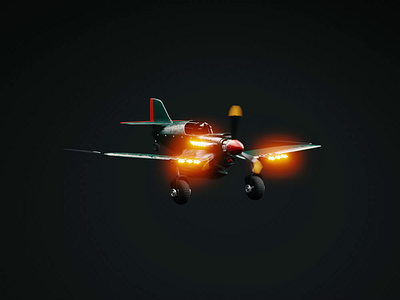 Dogfight 3d 3d animation aerial animated animation blender blender3d dogfight flight flying history illustration plane retro travel wwii