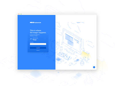 Login page for a product! forms illustration isometric line login login form login page product vector