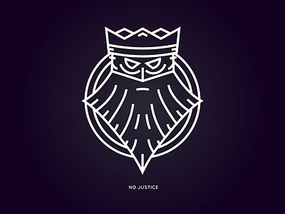 Old king. 2d branding clean historic illustration line minimal vector