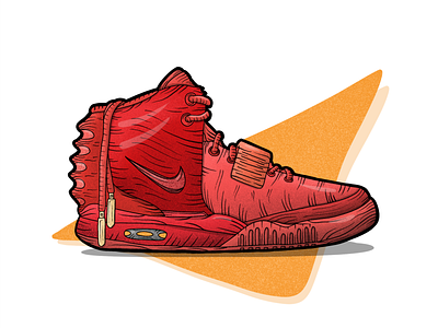 The Red Octobers handdrawn illustration nike nikes procreate redoctobers shoes sneakers yeezys