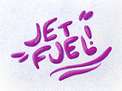 Jet Fuel hand drawn hand lettering handlettering lettering lettering logo pink texture type typo typogaphy typography white