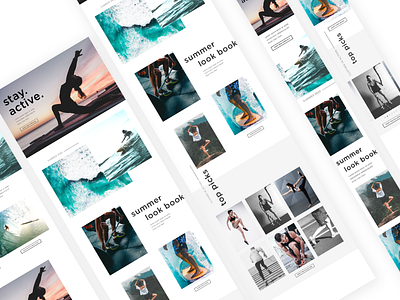 Activewear Homepage Concept