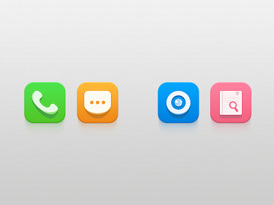 Icon app browser contacts crab icon ios ipad sms telephone ui