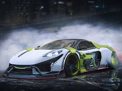 LifeRace - 3 car concept art design game gamedev race racecar sportcar tuning