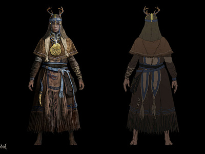 Life is Feudal - Priests Concept Art 4 character character art character design concept art costume costume design fantasy game art medieval monk outfit priest