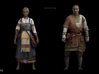 Life is Feudal - unrealized costume design character character art character design concept art costume costume design fantasy game art medieval outfit viking