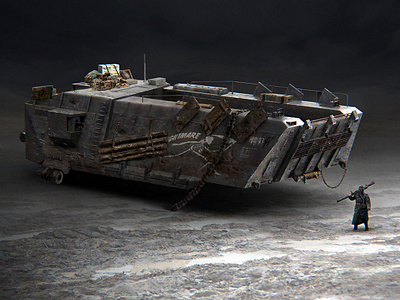 Agony of War Concept Dropship concept art dieselpunk fps game art gamedev retrofuturism shooter war