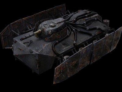 Agony of War Concept Tank concept art dieselpunk fps game art retrofuturism shooter war