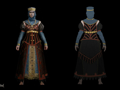 Life is Feudal - Kings 2 character character art character design concept art costume costume design fantasy game art king medieval outfit