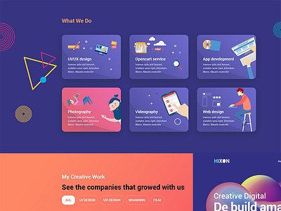 Continuing creative design intro minimal modern persional portfolio psd responsive