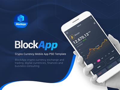 BlockApp 5 bitcoin blockchain charts crypto currency eth ico ios mobile wallet