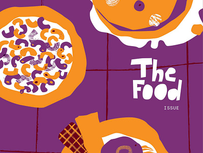 Out Of Office zine cover art design designer food food and drink food illustration illustration illustrator vector zine