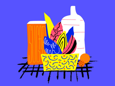 plant, sugar, bottle illustration vector