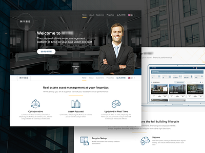 Building Management Web App company profile ui user experience user interface ux website