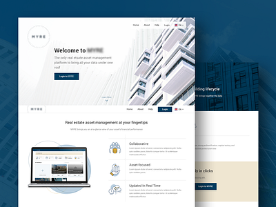 Building Management Web App company profile ui user experience user interface ux website