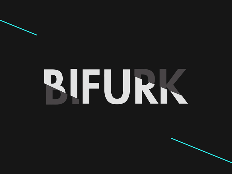 Bifurk Animated Type animation bifurk logo motion studio type typography