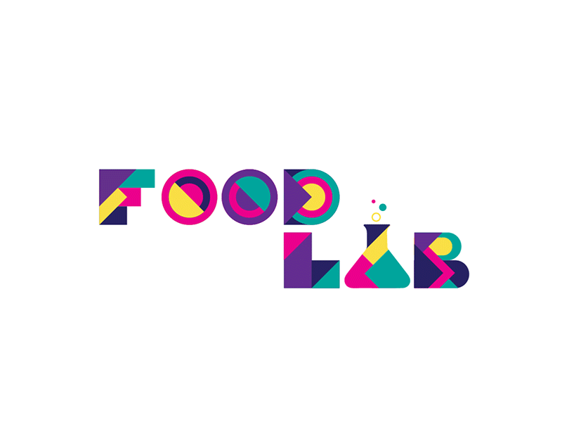 FOODLAB animation collab foodlab jakarta logo logotype motion type