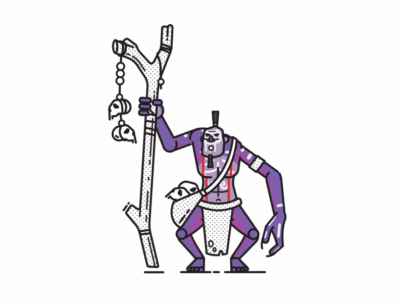 Witch Doctor VS Sniper 2 animation character design doctor dota duik fanart game motion rigging witch