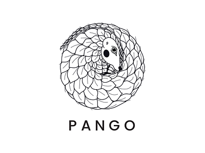 PANGO animal brand branding cosmetic illustration logo natural pangolin