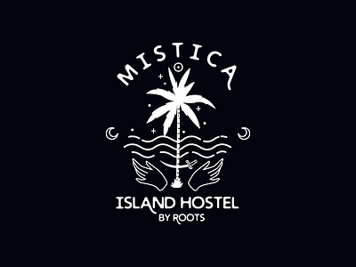 Hostel beach brand branding house island logo logodesign logotype monkey palm tropical