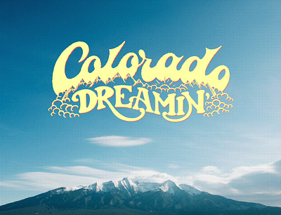 Colorado Dreamin' - Illustrative Logotype akyros branding colorado colorado springs denver denverdesign design freelance design hand drawn handletter handlettering icon illustration illustrative lettering logo logotype design procreate typography vector