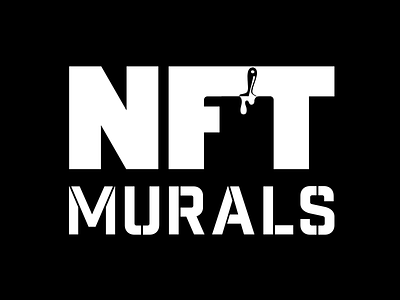 NFT Murals branding freelance logo logotype murals negativespace nft typography
