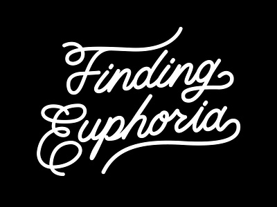 Logotype for Finding Euphoria. branding design freelance design icon logo typography vector