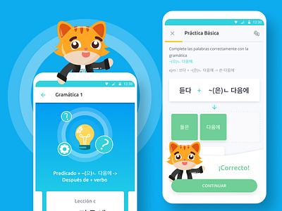 Learning Korean app - Equipo Gs app design figma korean mobile pwa ui ux