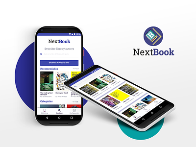NextBook adobe xd book book app material design mobile ui ux