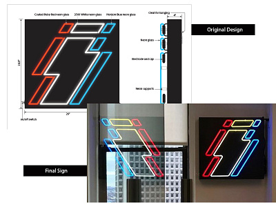 Epic Signal bolts design graphic design lighting lightning neon neon signs signage signs