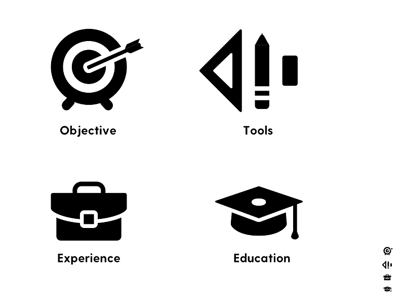 Resume Icons by Eva Clair on Dribbble