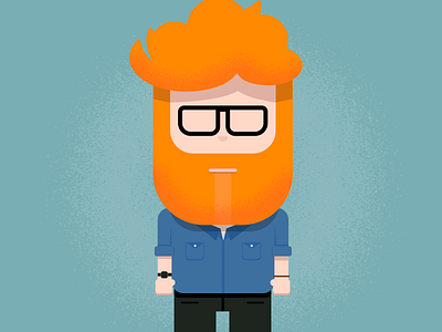 Hipster Character Design design flat hipster illustration personal vector