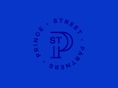 Prince Street Partners blue branding design graphic graphic design identity logo logo design mark