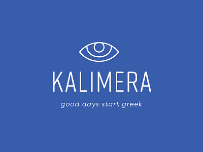 Kalimera greek logo logo design restaurant restaurant branding typography word mark