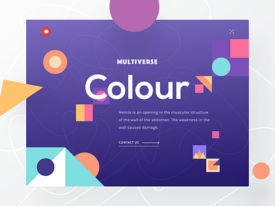 Colour Exploration Header UI Freebie