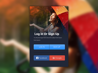 Login Sign Up Page