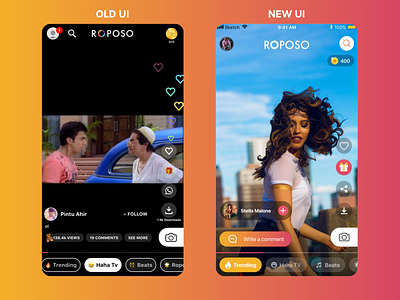 Roposo Redesign app manish gupta redesign redesigned roposo ui ux design