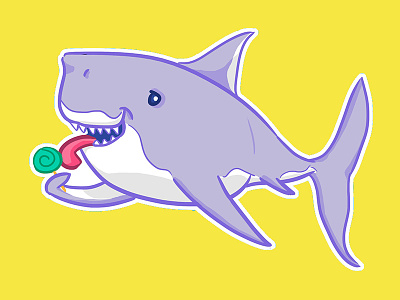 Summer Treat illustration shark summer treat