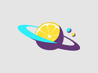 Space Lemonade Stand Podcast Logo graphic design illustrator lemon lemonade logo podcast space space lemonade stand