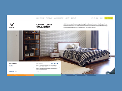 Civic UI animation design finance loans real estate realestate ribbon ui ui design uianimation uidesign uiux ux ux design uxdesign uxui website website design wing