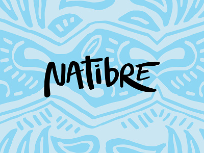Natibre brand brand identity colorful creative hand lettering health identity logo logo design logodesign mark natural nature nutrients patterns product branding supplement tribal type wordmark
