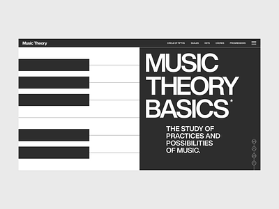Music Theory UX/UI animation app branding chords circle of fifths graphic design instruments keys motion graphics music music theory piano progressions scales signatures synthesizer tools ui ux web