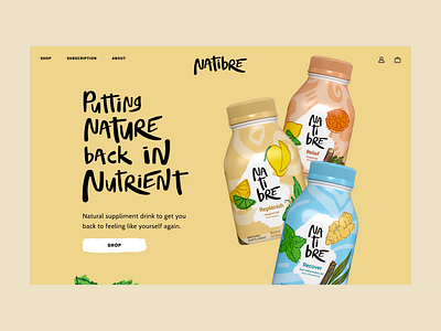 Natibre UX/UI animation branding ecommerce graphic design health logo motion graphics natural nature panama patterns supplements ui ux web