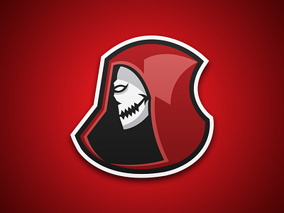 Reaper Mascot logo mascot reaper red